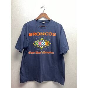 Vintage Denver Broncos Super Bowl Shirt Champions Superbowl 32 VTG XL